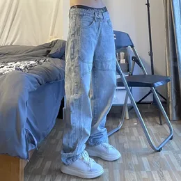 Herren Jeans Vintage Männer Baggy Jeans Sommer Dünne Weiche High Street Gewaschen Japanischen Stil Hip Hop Retro Frauen Mann Hosen Hosen Vaqueros 230620