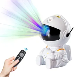 Mini 12,5 cm astronautstjärnprojektor, Galaxy Projector, Starry Night Light Projector. Nebula sovrum, lekrum, barnrum, hemmabio, tak, rumsdekoration, USB