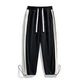 Męskie spodnie Mężczyźni Spring Black Tactical Worbgy Trendy Style Sports Casualne spodnie luźne jogging High Street HARAJUKU STESPANT 230620