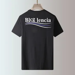 BLCG LENCIA 2023 Verão Novo Tecido 100% Algodão T-shirt Masculina Impressão de Alta Qualidade Color Mens Designer T shirt Paris fashion Tshirts Tops 22443