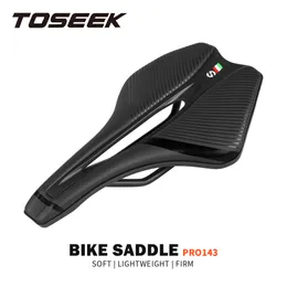Bike Saddles TOSEEK Racing Bicycle Saddle Training Grade Man Road Tt TimeTrial Triathlon Lightweight Cushion Seat 230621