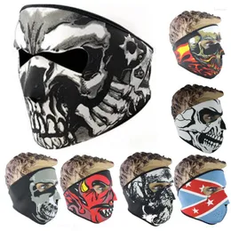 Мотоциклетные шлемы Halloween 1pcs теплый ветропроницаемый пылепроницаемый