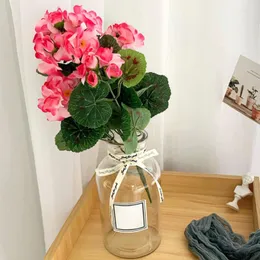 Dekorativa blommor 1st Style Simulated Begonia Artificial Flower Home and Living Room Soft Decoration Design Ornament