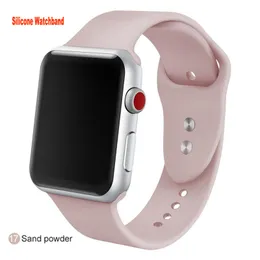 Smart Watch Strap Silicone Sports Band для Apple Watch 8 7 6 5 4 3 2 42 мм 38 Резиновые браслетные полосы Watchstrap для IWATCH 7 45 мм 41 мм 44 мм 44 мм мягкой замены.