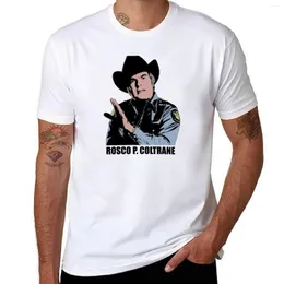 Polos للرجال The Dukes of Hazzard Rosco P. Coltrane Color T-Shirt فارغ T Shirts Tees Tees Mens Thirts Pack
