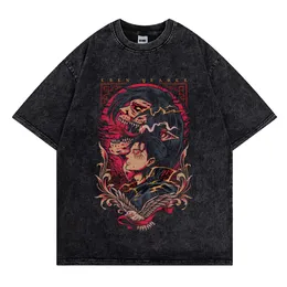 Męskie koszulki Vintage Atak THEAK TAKURT TITAN TITAN TABICT MAŁ SHIRT HARAJUKU ZABAWNIE TEE Para Bawełna moda Mężczyźni Y2K Streetwear 230620