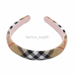 Fashion Women Designer Lether Headband Girls High Quality Lattice Grid Print Headband Sports HeaWrap Wide Hair Bands Head Wear Head Scarf Hair Accessories AAA+++