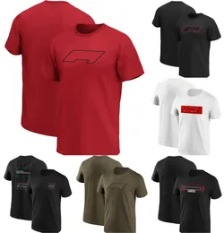 F1 2023 Красная футболка с логотипом Формулы 1 Мужская футболка Летние гонки Спортивная модная футболка с принтом Мужчины Женщины Негабаритная повседневная футболка Джерси