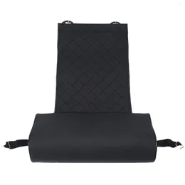 Direksiyon simidi kapaklar otomobil koltuk deri deri bacak ped desteği uzatma mat yumuşak ayak yastık diz bellek siyah