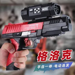 Vattengel Glock Pistol Toy Gun Blaster Paintball Crystal Bomb Electric Manual 2 Lägen Pistola för vuxna barn pojkar skjuter