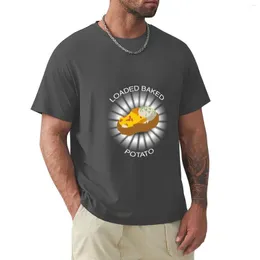 Regatas masculinas Loaded Baked Potato T-Shirt Roupas Vintage Secagem Rápida Camisetas estampadas Camisa de treino masculina