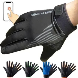 Luvas de Ciclismo Masculino Luvas de Ciclismo Dedo Completo Touch Screen Motocicleta Bicicleta Mtb Luvas de Treino Ginásio Luvas de Treinamento Pesca Ao Ar Livre Mão Guantes 230620