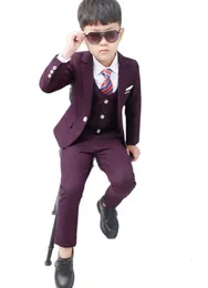 Abiti Flower Boys Abito da sposa formale Bambini Giacca stile giapponese PantaloniVestBowTie 4 pezzi Tuxedo Suit Kids Party Host Costume 230620