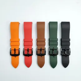 İZLE BANTLAR TICWATCH GTX/S2/E2 Silikon Bant Straps Pro 2023/Pro 3 Watchband Bilezik için Yüksek Kaliteli Flor Kauçuk Kayışı