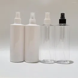 Garrafas de armazenamento 15 peças 400 ml spray branco vazio para perfumes pet recipiente transparente com bomba pulverizadora névoa fina embalagem cosmética