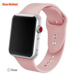 Yüksek kaliteli tasarımcı Apple Watch Band yedek silikon saat bantları kayışlar 38 40 41 42 44 45 49 mm Yumuşak Silikon Saatler Apple için Kayış 7 6 5 4 3 2 1 SE 7 Akıllı Saat Bandı