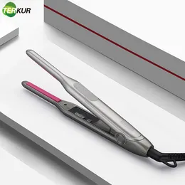 Curling Irons Professional 2 في 1 من الحديد المسطح لتصفيف الشعر القصير Kimchi antiscalding LED LED الأدوات التصميم لحية السيراميك 230620