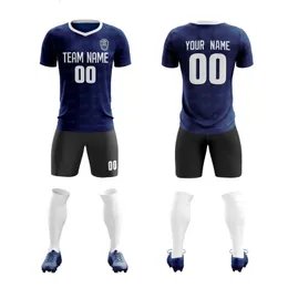 Inne towary sportowe Niestandardowe projekty setki piłkarskie setki drużyny drużyny Numer Numer koszulka piłkarska tworzy własny mecz piłki nożnej dla mężczyzn/młodzieży 230620