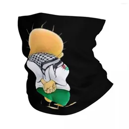 Bandanas Palestine Handala Winter Headband Neck Warmer Men Women Hiking Cycling Tube Scarf Cartoon Palestinian Pride Face Bandana Gaiter