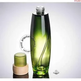 3st/Lot Empty 120 ml Glass Green Bottle Plant Series Pot Cosmetic Container 120G Lotion Refillerable ContainerHigh Quantlty MLVVC