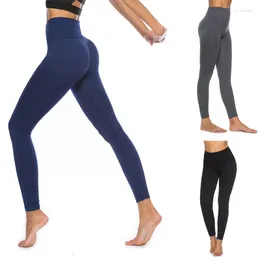 Aktywne spodnie 2023 Kobiety trening jogi sport noś gęste sportowe legginsy push w talii.