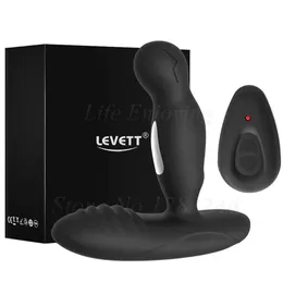 Seks oyuncak masajı 360 ° rotasyon Elektrikli şok nabız erkek prostat masajı anal titreşimli mastürbatçı popo tıkacı tapa oyuncakları erkekler için