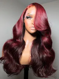 Body Wave Wig Lace Front Wig 13x4 13x6 Hd Lace Frontal Wig 360 Full Lace Wig Human Hair Pre Plucked Red Colored Wig