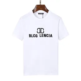 BLCG Lencia 2023 Summer New 100 ٪ T-Shirt Men Gensive High Quality Print Mens Designer T Shirt Paris Fashion Tops 22423