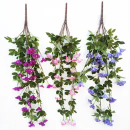 Planters Pots 80cm Silk Silk Morning Glory Flower Glower عالية الجودة لحفل الزفاف DIY Table Decoration Bulk 1PCS 230621