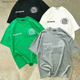 Erkek Tişörtler Kurbağa Drift Fashion Street Giyim CB Cole Buxton Büyük Boy Camiseta Pamuk Yeşil Giysiler Tişört Tee Teats T230621