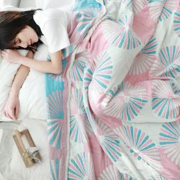 Filtar Cobija Cobertor Beddrage på bomullskastfilten för vuxna Dekorativa soffa täcken