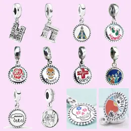 925 Sterling Silver Charms för smycken för pandora pärlor som snider lämplig för kvinnor armband charm pärla dingle diy smycken tillbehör