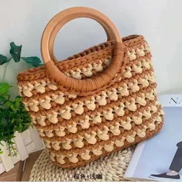 Handwoven DIY Network Red New Handheld Women's Bag Material Handheld Bag Handheld Women's Bag Moda Presente Versátil para Melhores Amigos 230621