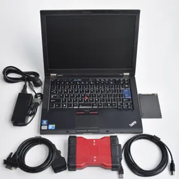 بالنسبة لأداة تشخيص Ford VCM2 لـ VCM2 Scanner IDS V115 OBD2 أداة مع SSD 256GB في الكمبيوتر المحمول T410 الاستخدام الجاهز