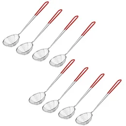 Storage Baskets 8 Pieces Stainless Steel Spider Strainer Spoon Small Wire Skimmer Colander for Pot Tortellini and Meatball 230621