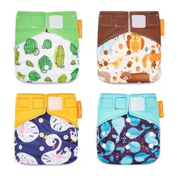 قماش حفاضات Happyflute OS Diapers Diapers REUSBALE Night AIO Baby Diape Proof Cloth Diape Fit 0-2 years 3-15kg baby 230620