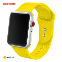 Silicon watchband straps iwatch 8 7 6 5 4 3 2 1 Sport Smart Watches Band Accessories 38mm 41mm 42mm 40mm 44mm 45mm 49mm for apple watch band designer SE8 SE7 watchbands
