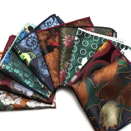 Pocket Square 10pcs/lot çizgili cep kare erkekler takım elbise hank paisley desen pamuk mendiller mavi hankies düğün aksesuarları b198 230620