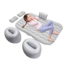 Poduszki siedzeń Materaca lotnicza do samochodu Universal Sleeping Bed Poduszka poduszka 135x80 cm Łóżko powietrzne samochodowe do samochodu SUV Truck Mini Van Camping Podróż HKD230621