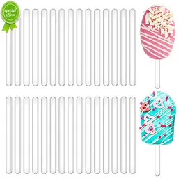 New 10/20pcs Acrylic Ice Cream Sticks Summer Party Supplies Popsicle Chocolate Dessert Stick Birthday Baby Shower Kids DIY Crafts