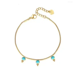 Charm Bracelets Luxury Party Chain Bracelet For Women Turquoise French Baguette Rope Jewelry Charms Gift Girlfriend