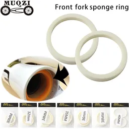 Bike Forks 2pcs Bicycle Shock Absorbers Front Fork Sponge Foam Rings Oil Seal For RockShox Magura 30mm 32mm 34mm 35mm 36mm 38mm 40mm 230621