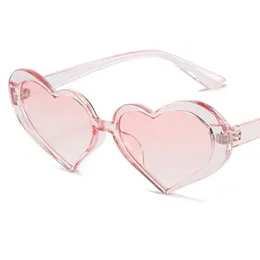 사탕 색깔의 사랑 선글라스 유니esx 비대칭 심장 태양 안경 결함 방지 안경 단순성 안경 장식