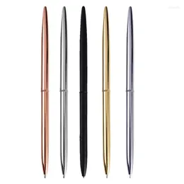 El Desk Pen Selling Products Minimum Order Give Away Chrome Plated Long Metal Silver Gold Rose Slim