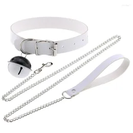 Anhänger Halsketten Mode Punk Choker Halskette Leder Kragen Einstellbar PU Für Mädchen Cosplay