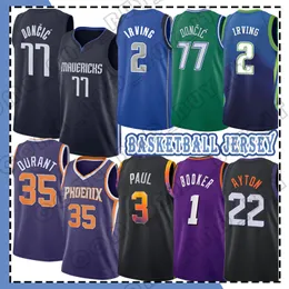 Luka Dirk Doncic Nowitzki Kristaps 6 Porzingis Basketball Jersey Devin 1 Booker Lamelo 2 Ball Jayson 0 Tatum Giannis 34 Antetokounmpo 12 Ja Morant