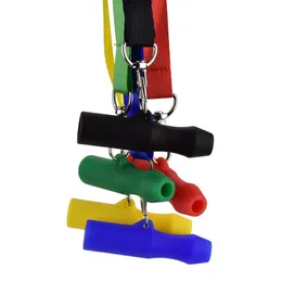 Narguilé de silicone colorido cachimbo de água shisha fumar cachimbo de água cachimbos de filtro filtro alça dicas bocal cordão portátil pingente colar bong piteira de cigarro