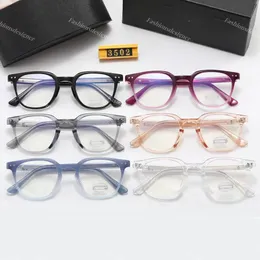 Designer-Lesebrille, dreieckige Markenbrille, Anti-Blau-Luxus-Brille mit rundem Rahmen, 6 Farben, optional, Lünette, Gafas de Sol, Originaletui, Fabrikgroßhandel