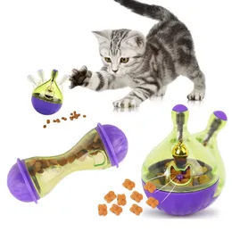 Interaktive Katzenfutter-Futterspender, Ball, Haustierspielzeug, Tumbler-Spielzeug, intelligenteres Katzen- und Hundespielspielzeug, Leckerli-Ball-Schütteln für Hunde, erhöht sich