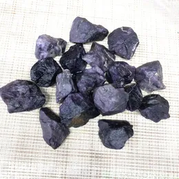 装飾天然sugiliteの粗い石の装飾水族館の紫色の石英治癒reiki gemstoレアミネラル標本230620